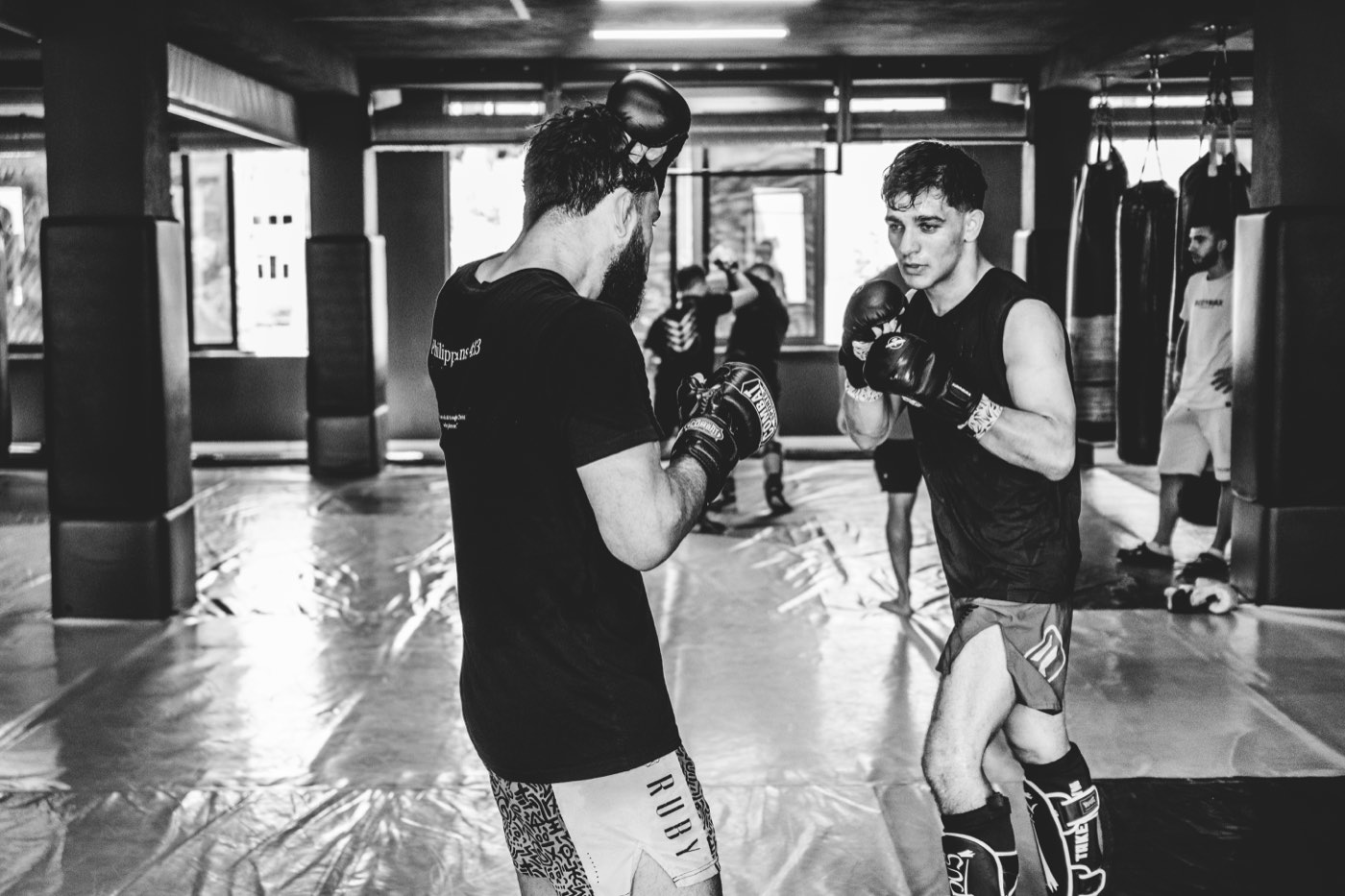 Argjent Shala beim Sparring im UFC-Camp