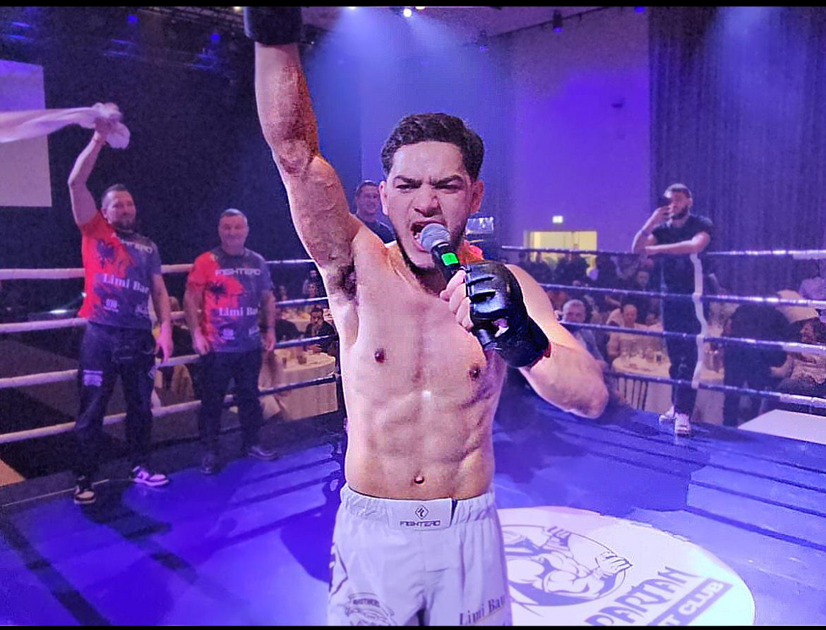 Argjent in the ring after a victory