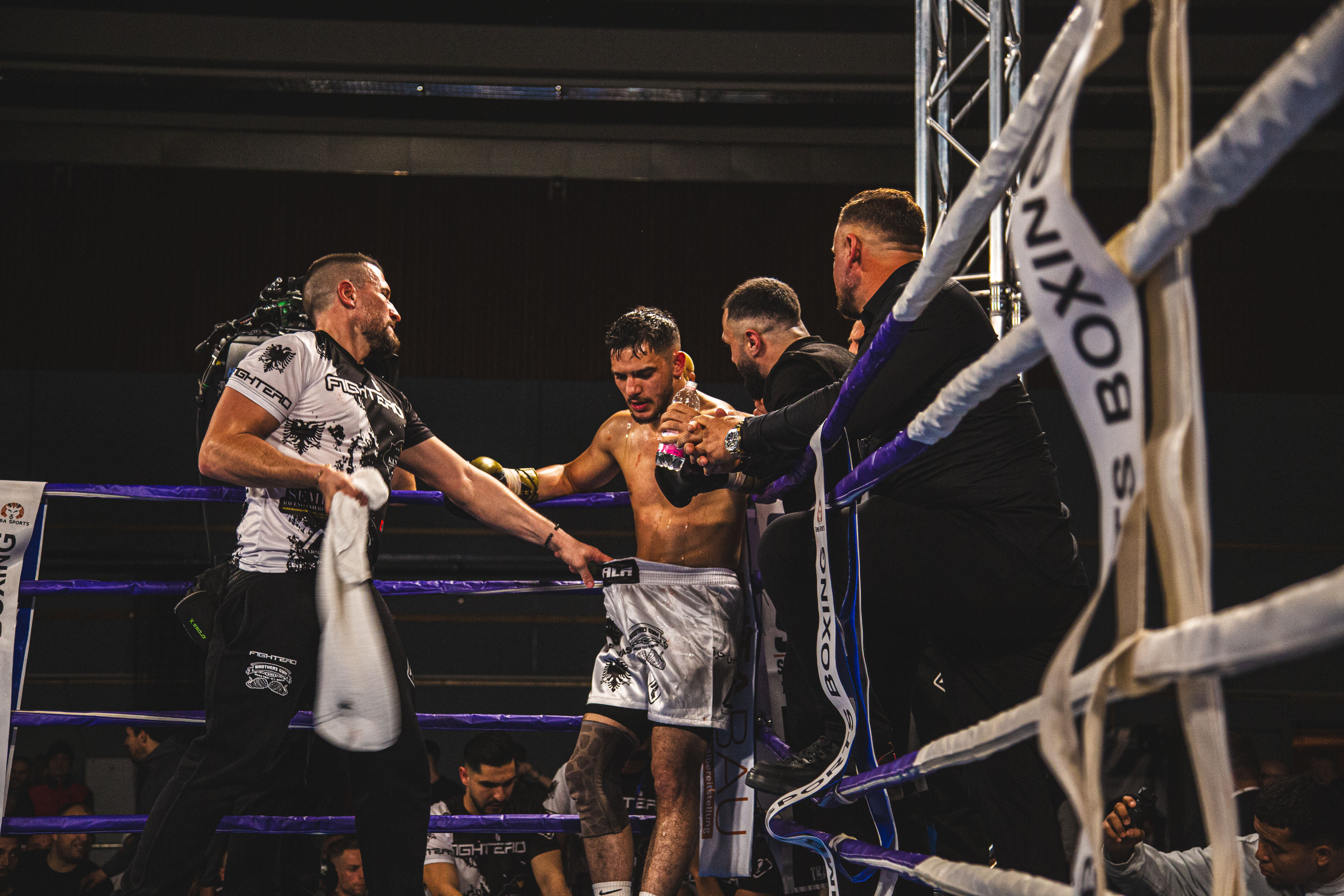Team moment after the fight